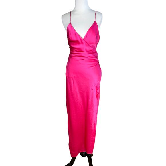 SER.O.YA Emma Silk Dress in Fuchsia Purple Small NWT - Picture 4 of 7